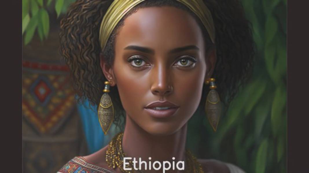 Yapay zekaya "Ülkeler güzel kadınlar olsaydı nasıl görünürlerdi?" diye sordular; işte sonuç! 11